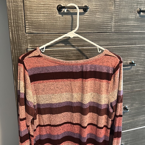 COPY - Cupio colorful striped long sleeve sweater/dress.  XL. - Picture 6 of 7